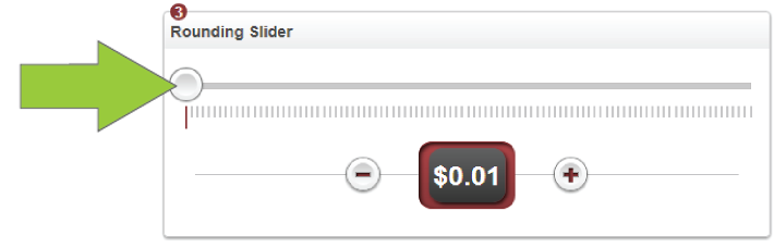 Click the slider button at the top of the Make Cents page to enable Make Cents on your account.